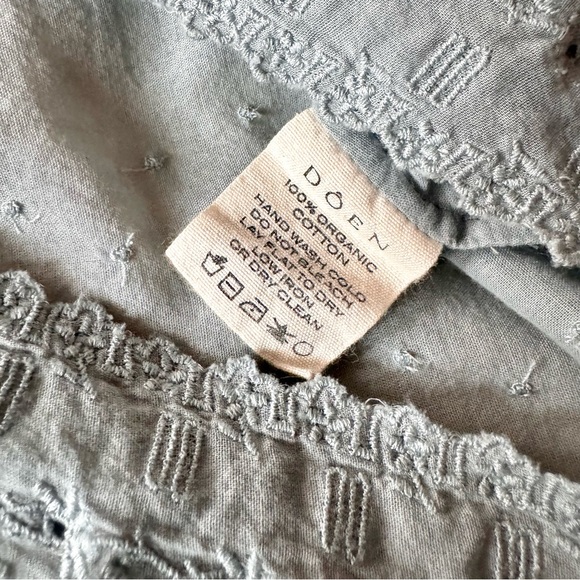 ✨💋SOLD💋✨👗💐DÔEN ‘Nettie’ Organic Cotton Short Nightgown Glass Slipper S✨ - Picture 14 of 17